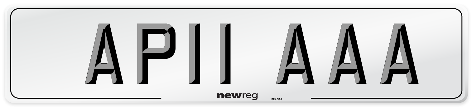 AP11 AAA Front Number Plate