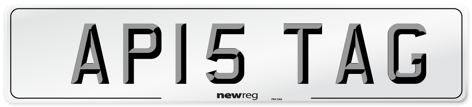 AP15 TAG Front Number Plate