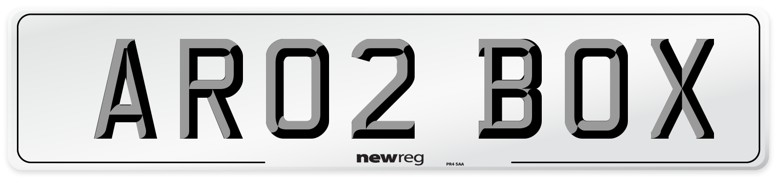 AR02 BOX Front Number Plate
