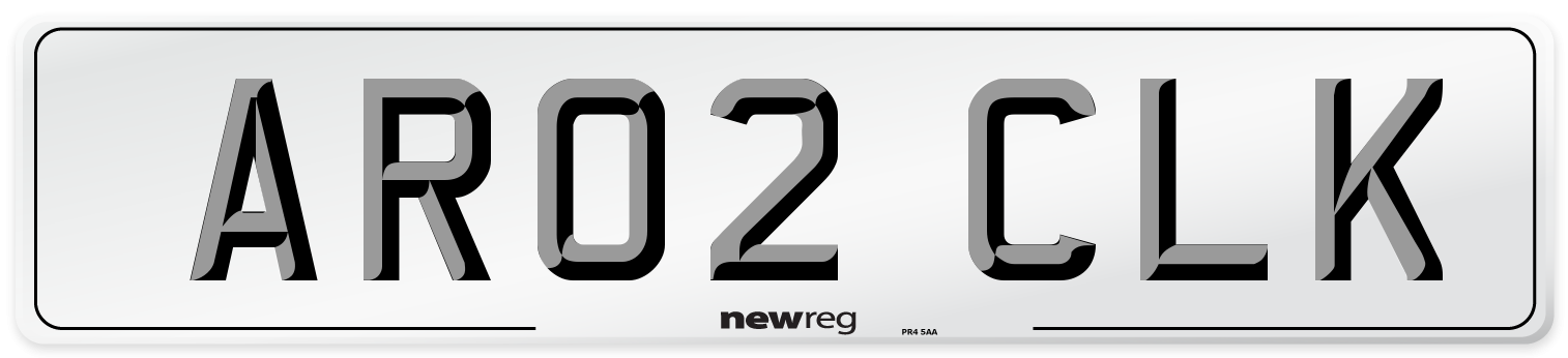 AR02 CLK Front Number Plate