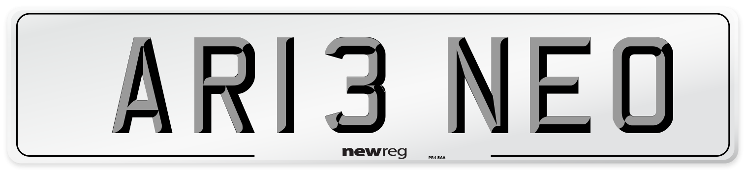 AR13 NEO Front Number Plate