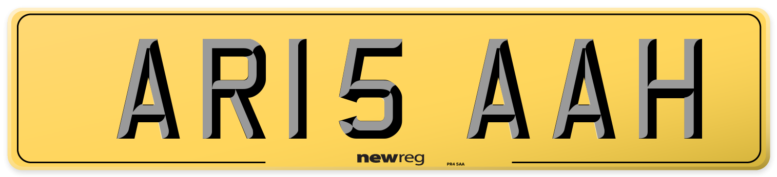 AR15 AAH Rear Number Plate