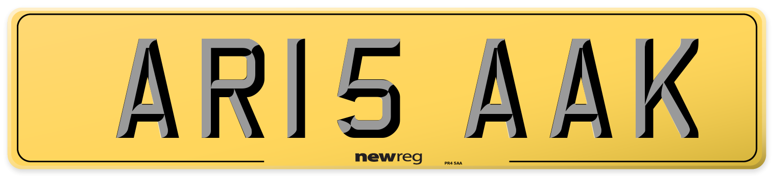 AR15 AAK Rear Number Plate
