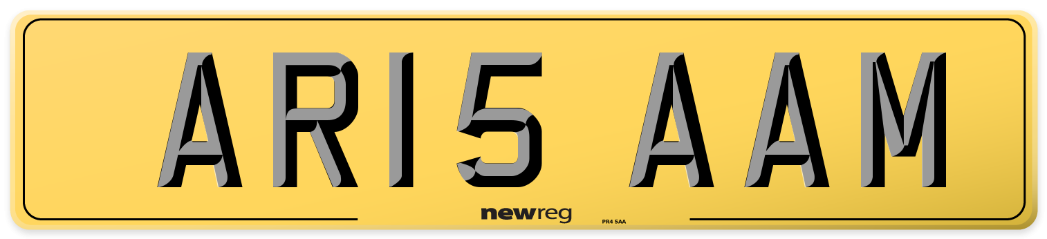 AR15 AAM Rear Number Plate