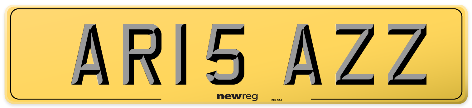 AR15 AZZ Rear Number Plate