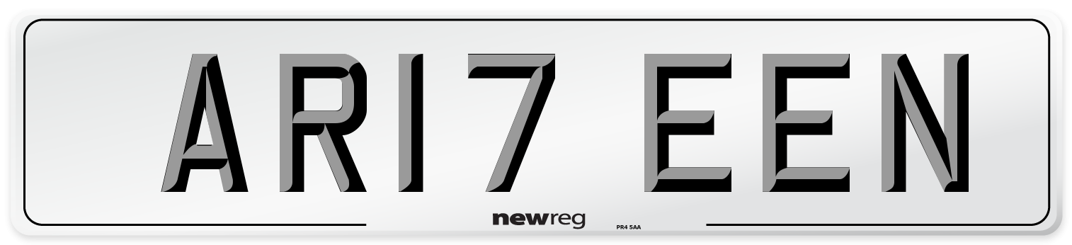AR17 EEN Front Number Plate
