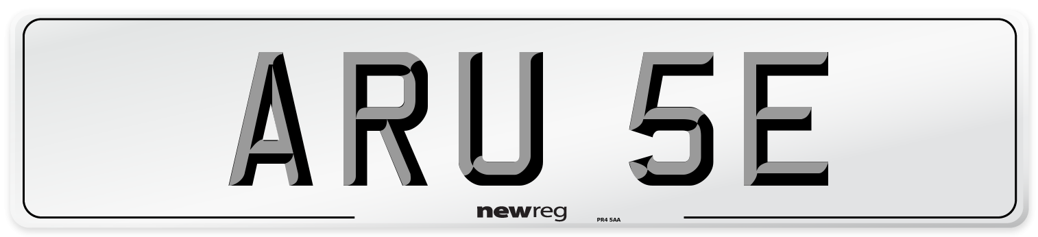 ARU 5E Front Number Plate