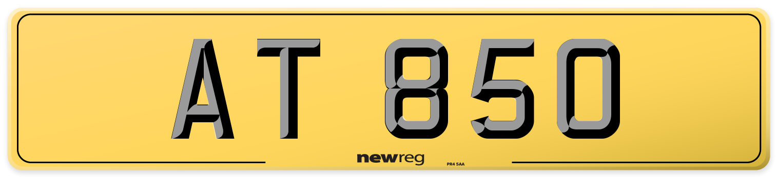 AT 850 Rear Number Plate