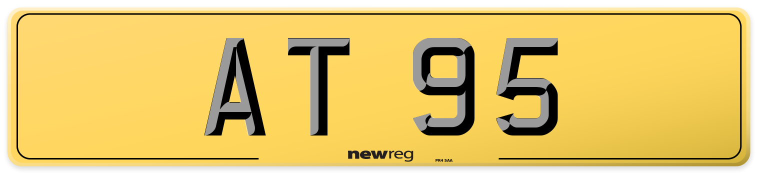 AT 95 Rear Number Plate
