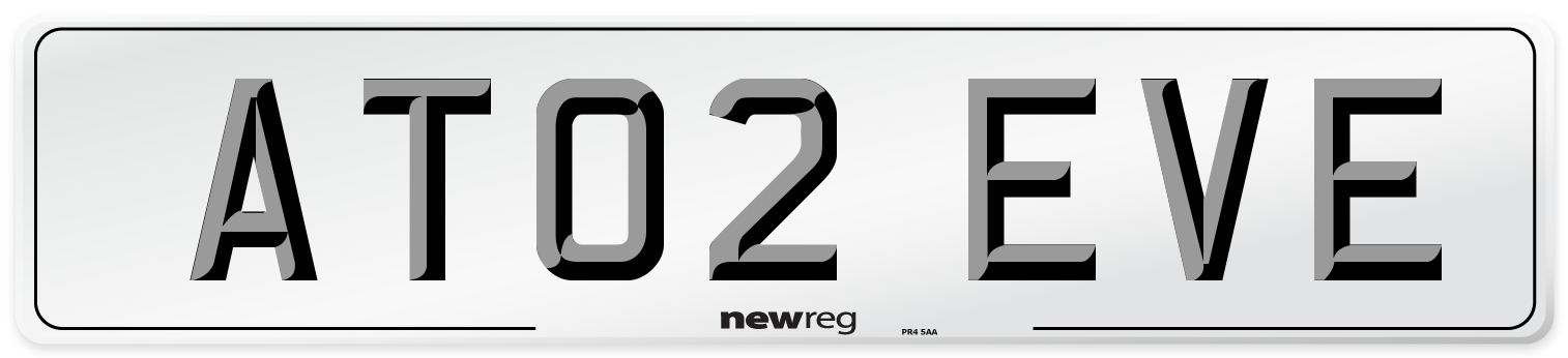 AT02 EVE Front Number Plate