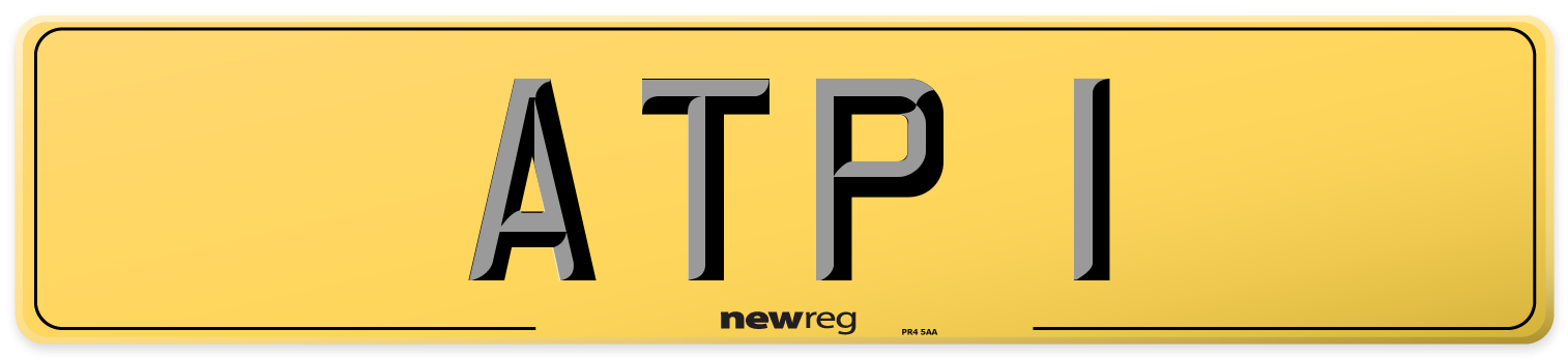 ATP 1 Rear Number Plate