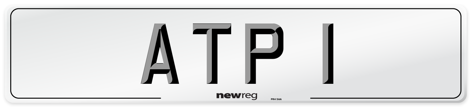 ATP 1 Front Number Plate