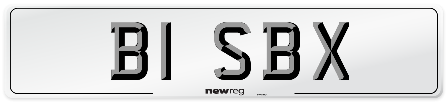 B1 SBX Front Number Plate