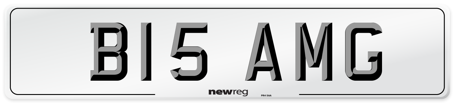 B15 AMG Front Number Plate