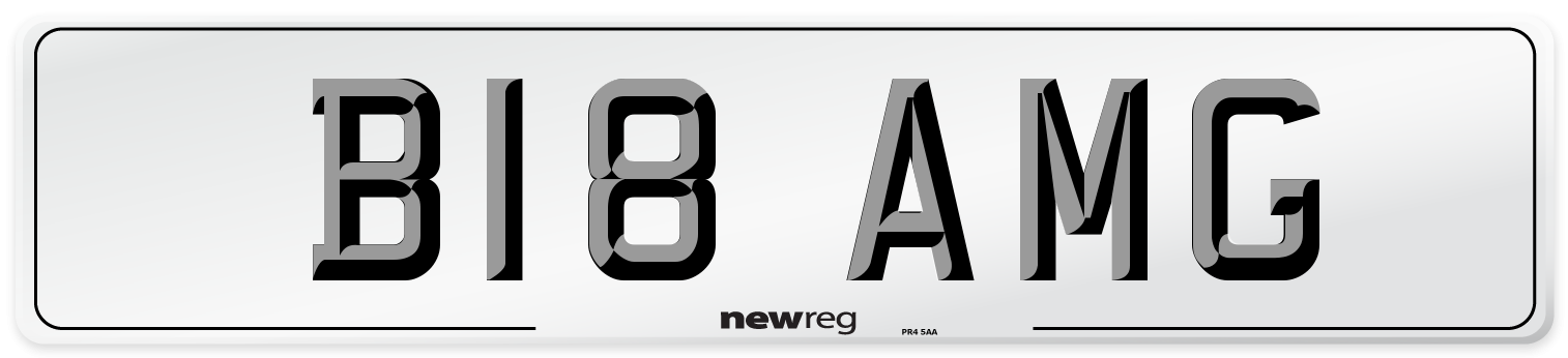 B18 AMG Front Number Plate