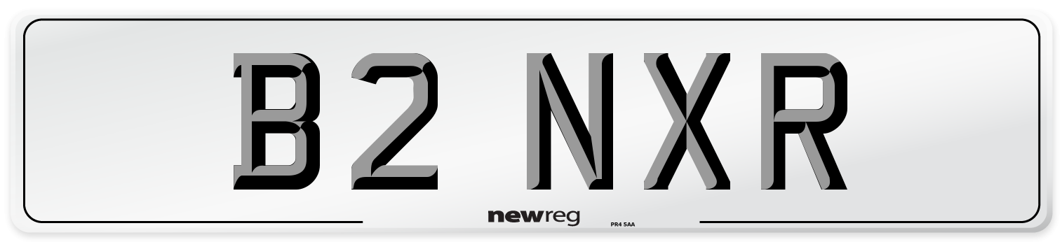 B2 NXR Front Number Plate
