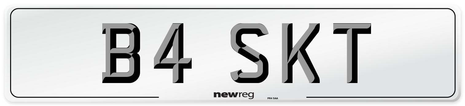 B4 SKT Front Number Plate