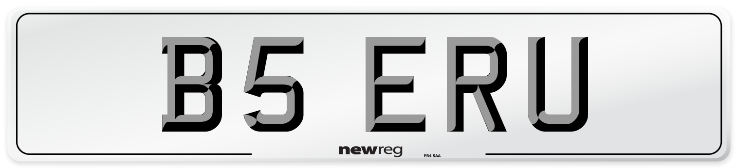B5 ERU Front Number Plate