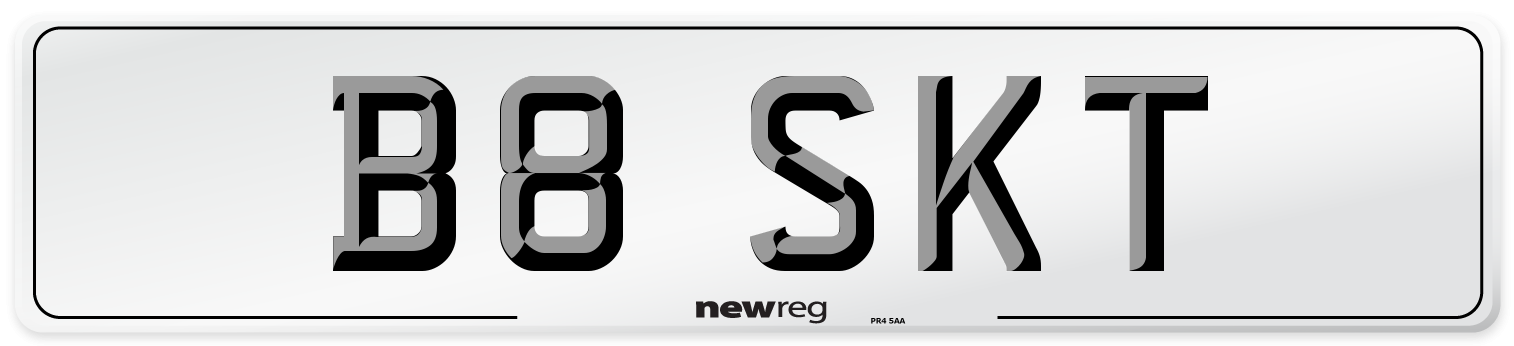 B8 SKT Front Number Plate