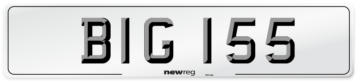 BIG 155 Front Number Plate