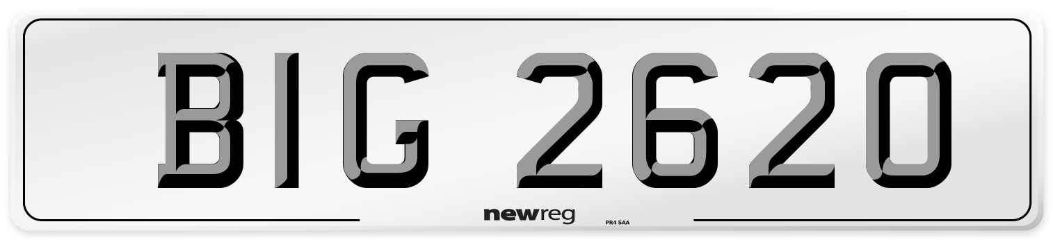 BIG 2620 Front Number Plate