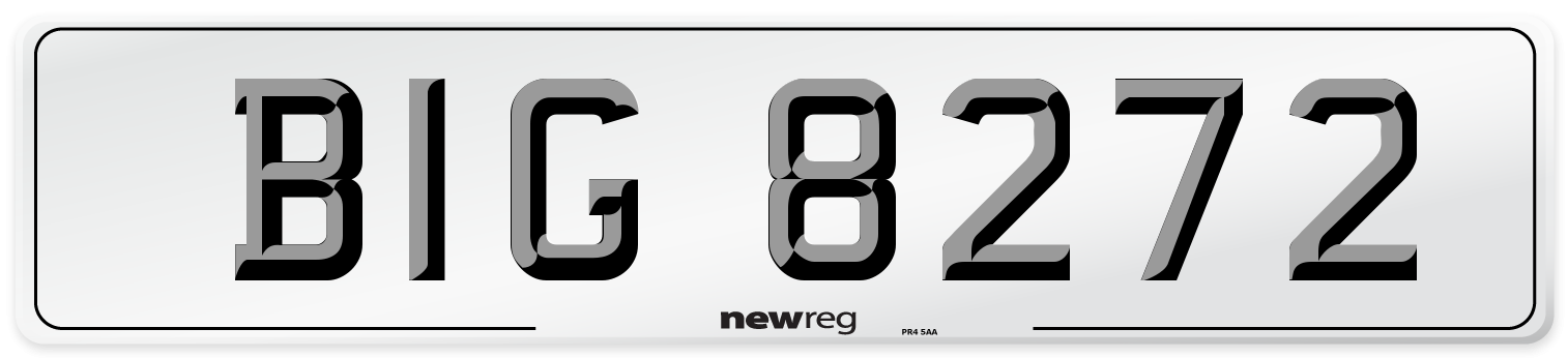 BIG 8272 Front Number Plate