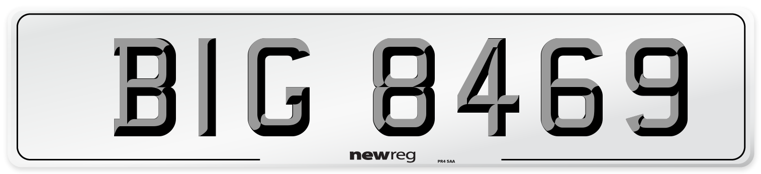 BIG 8469 Front Number Plate