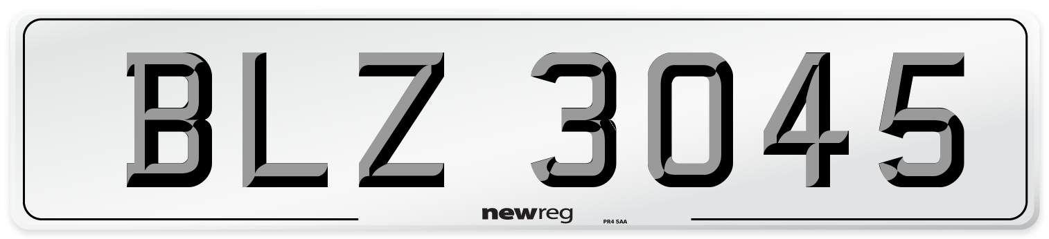 BLZ 3045 Front Number Plate