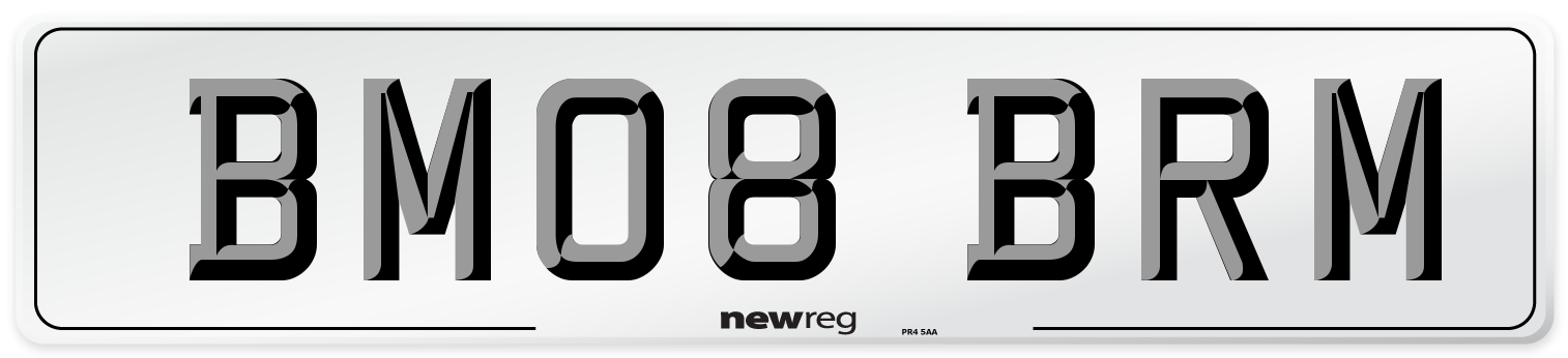 BM08 BRM Front Number Plate