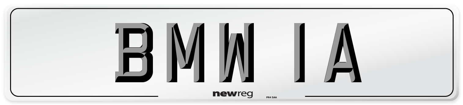 BMW 1A Front Number Plate