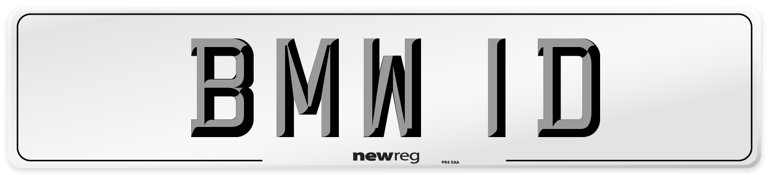 BMW 1D Front Number Plate