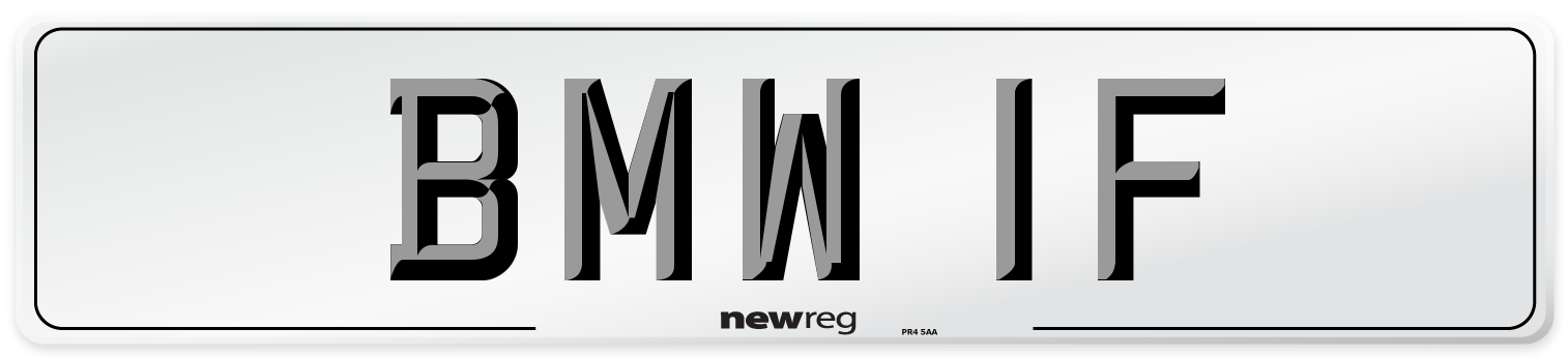 BMW 1F Front Number Plate
