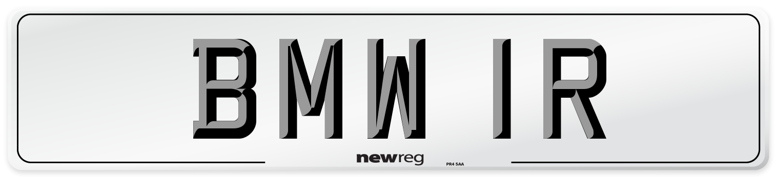 BMW 1R Front Number Plate