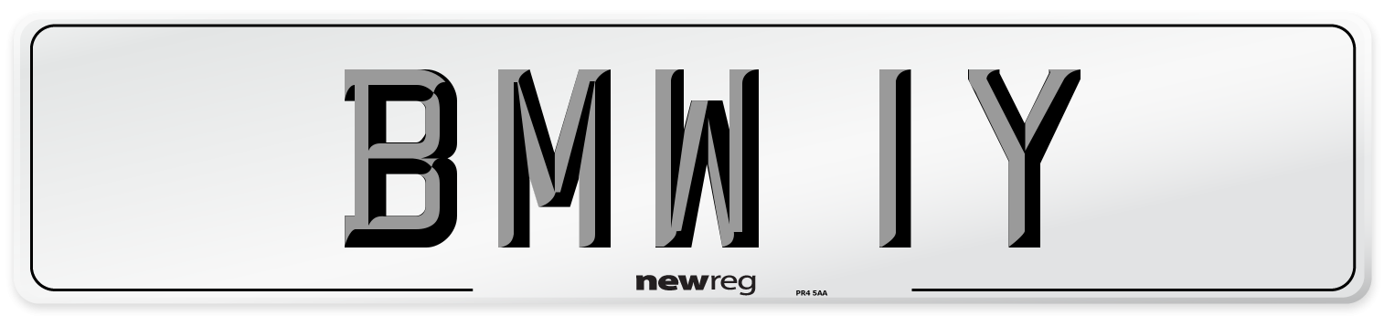 BMW 1Y Front Number Plate