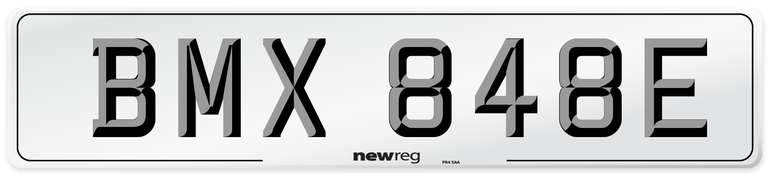 BMX 848E Front Number Plate