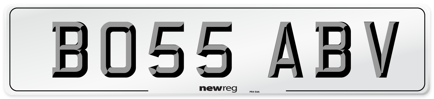 BO55 ABV Front Number Plate