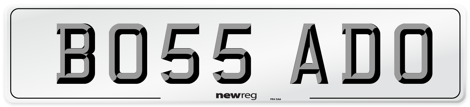 BO55 ADO Front Number Plate