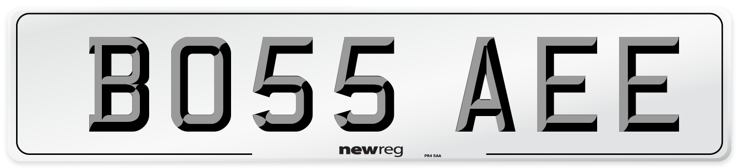 BO55 AEE Front Number Plate