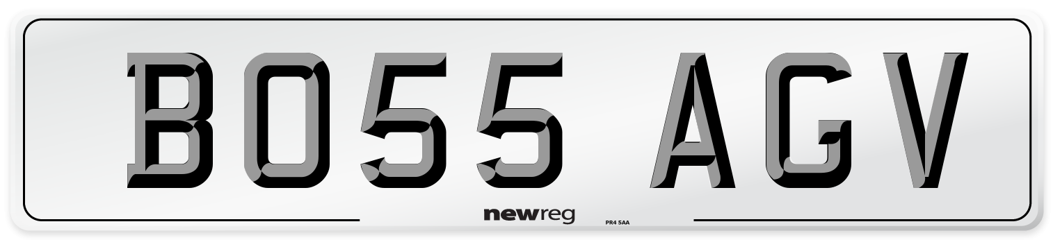 BO55 AGV Front Number Plate