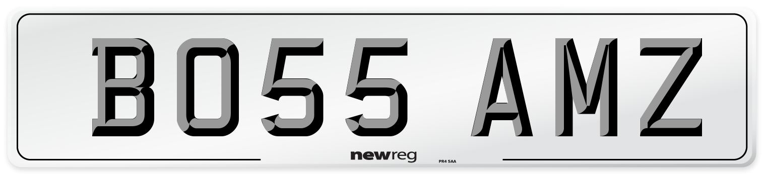 BO55 AMZ Front Number Plate