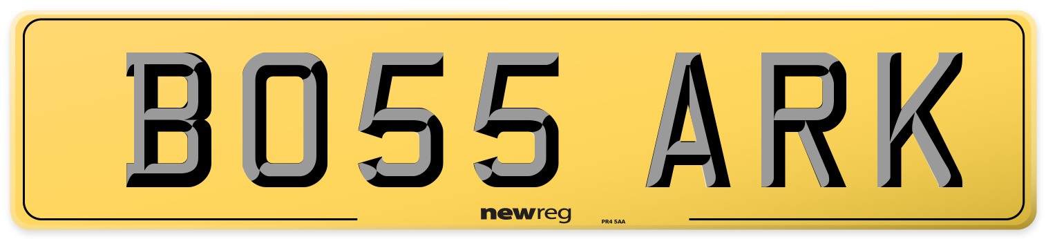 BO55 ARK Rear Number Plate