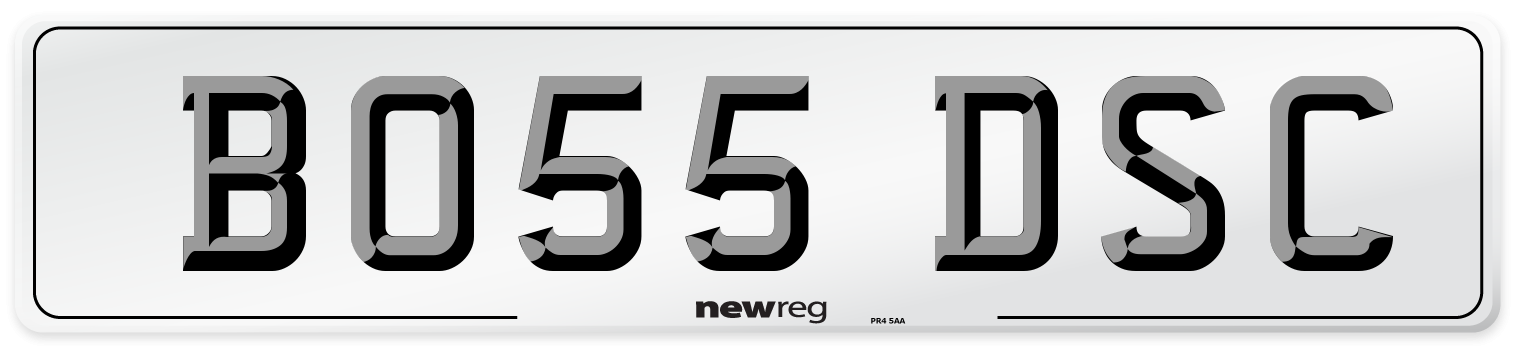 BO55 DSC Front Number Plate