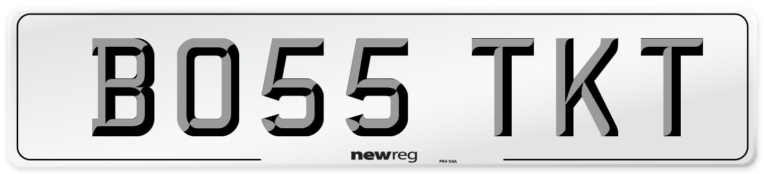 BO55 TKT Front Number Plate