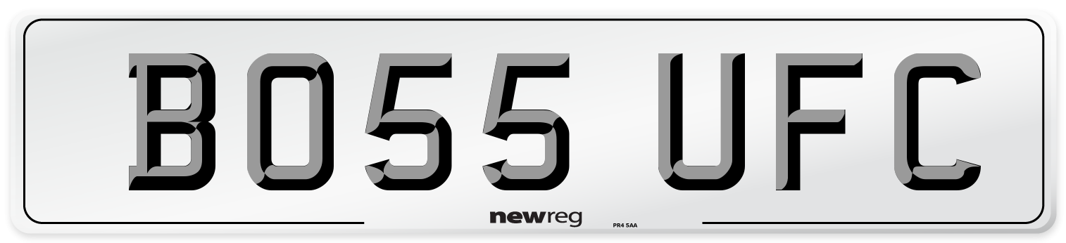 BO55 UFC Front Number Plate
