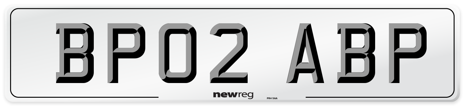 BP02 ABP Front Number Plate