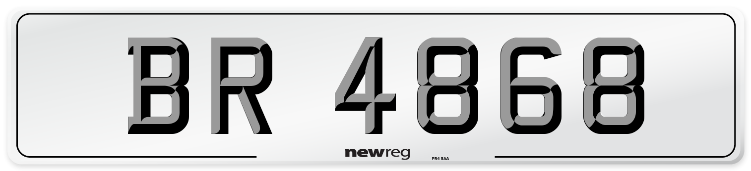 BR 4868 Front Number Plate