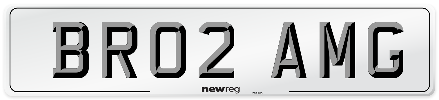 BR02 AMG Front Number Plate