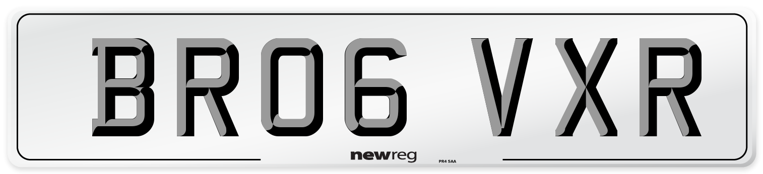 BR06 VXR Front Number Plate