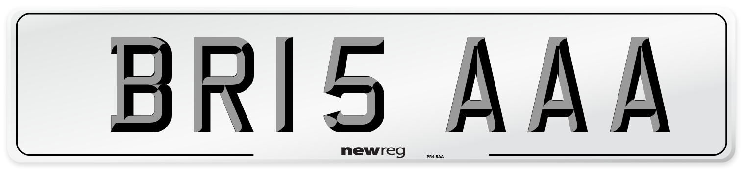 BR15 AAA Front Number Plate