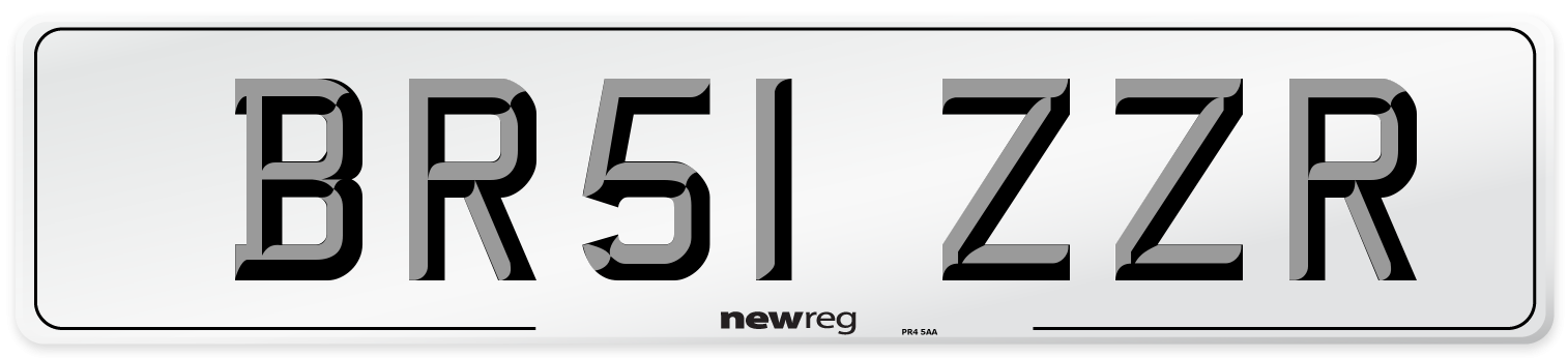 BR51 ZZR Front Number Plate